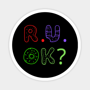 r u ok | are you ok | ru ok Magnet